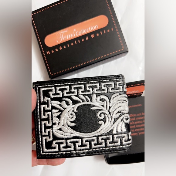 New Handcrafted Western Cowboy Piteado BiFold Wallet.. - Picture 4 of 8